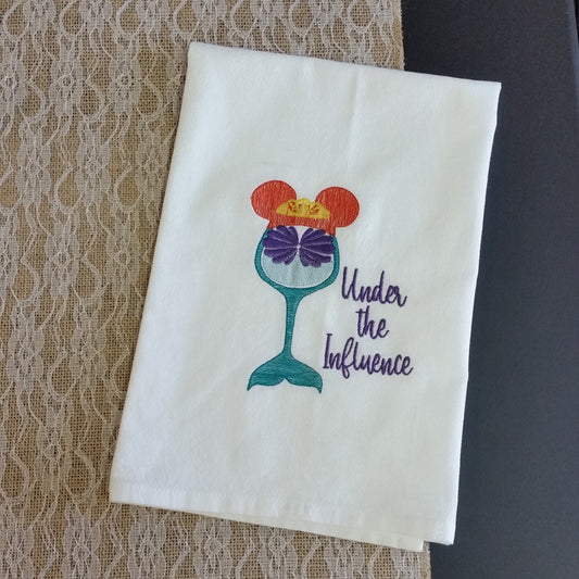 Ariel- Under the Influence- 100% Cotton Dish Towel (#0103)